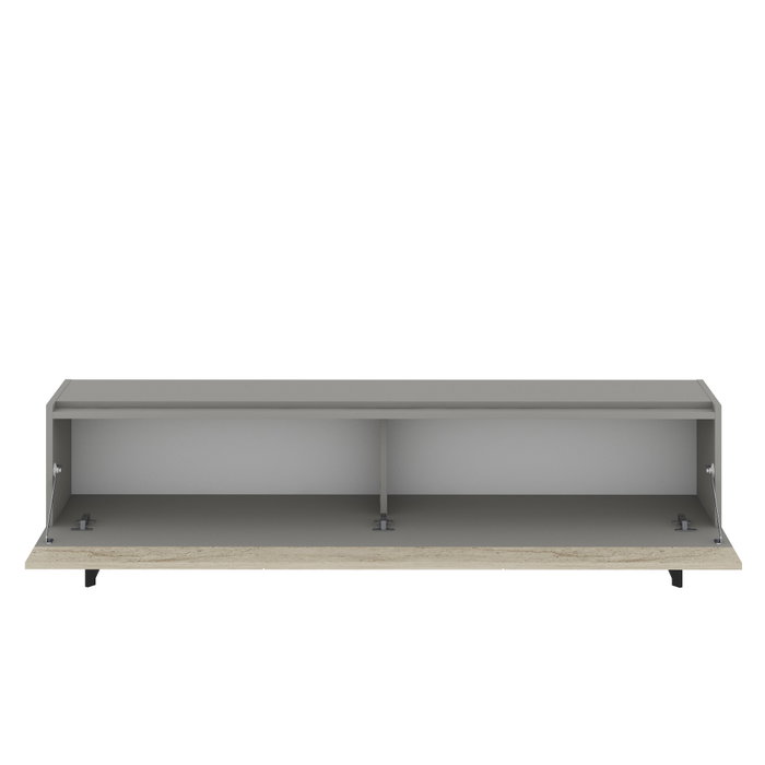 Hanah Home Soporte de TV Gris y Travertino Hanah Home Soporte de TV Gris y Travertino